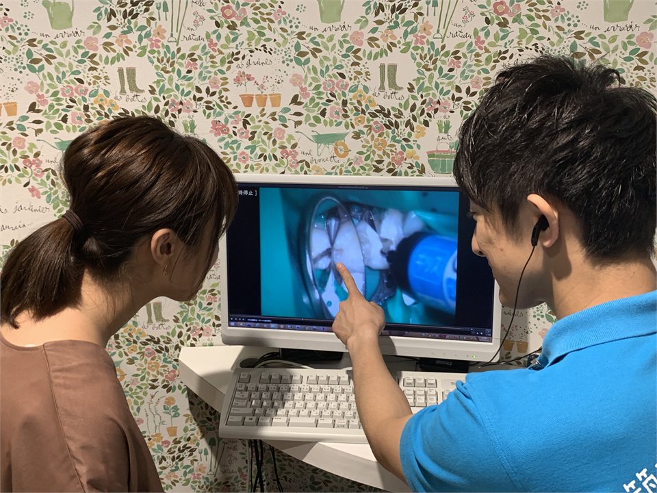ビデオを見せながら説明をします