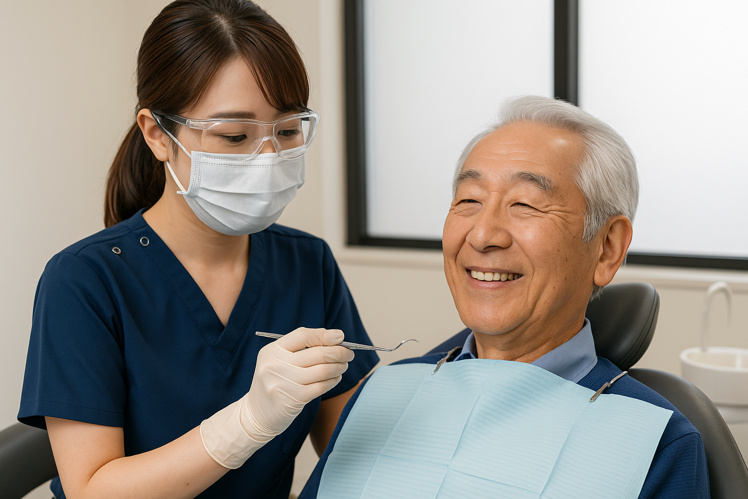 メンテナンスを受ける人